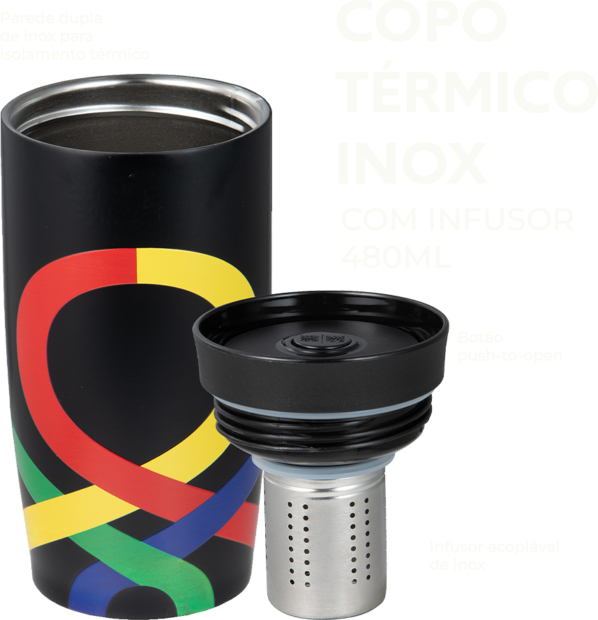 Alvorada Copo Termico Inox com Difusor 4